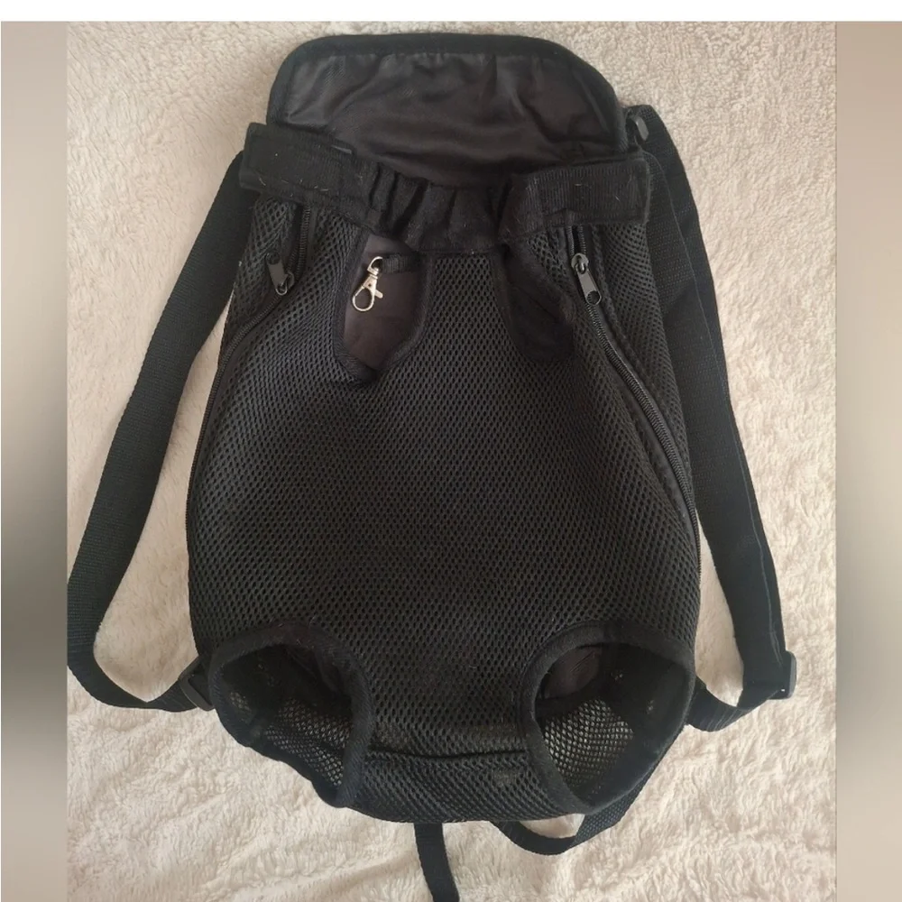 Breathable Mesh Black Dog Carrier